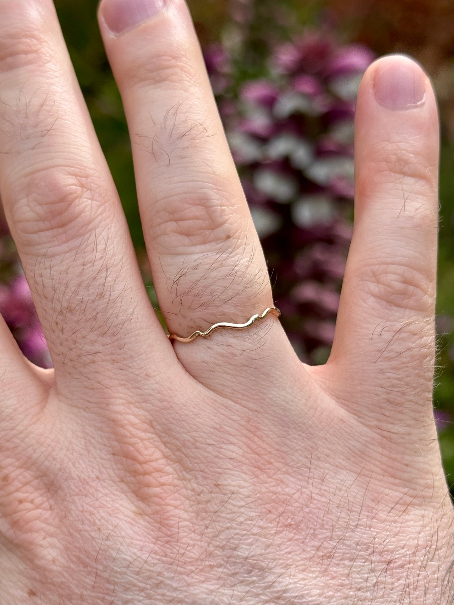 1mm Tidal Gold Ring - 9ct Gold