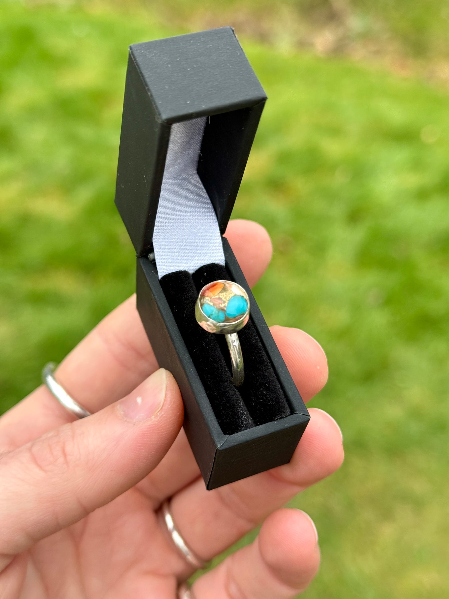 Turquoise stone ring