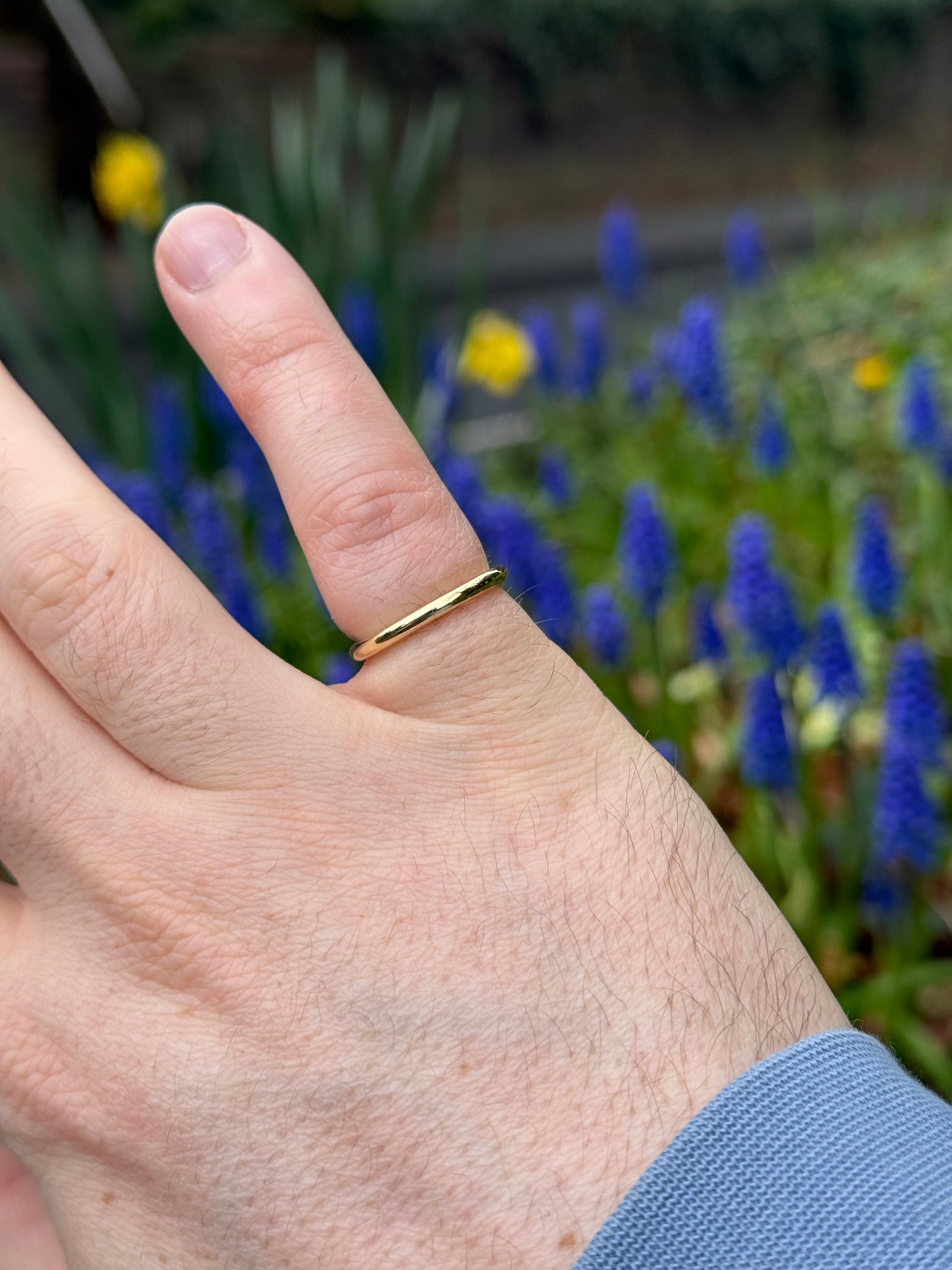18ct 2mm Yellow Gold Ring