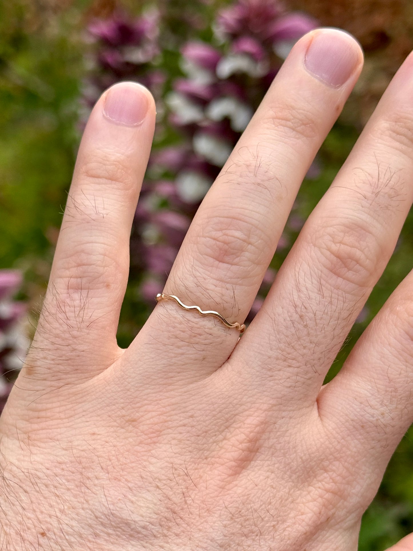 1mm Tidal Gold Ring - 9ct Gold